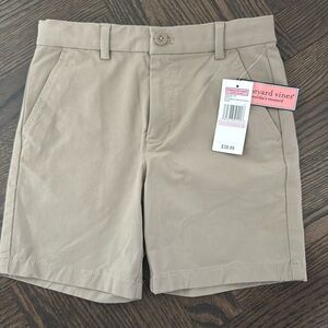 Boys Vineyard Vines Performance Breaker Short Khaki Size 6 NWT